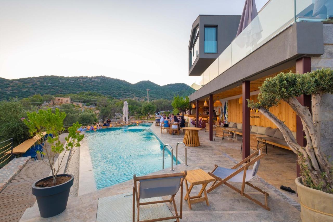 14 Premium Villas With Openair Restaurant&Tennis Court In Nature - Notos Club 카스 외부 사진