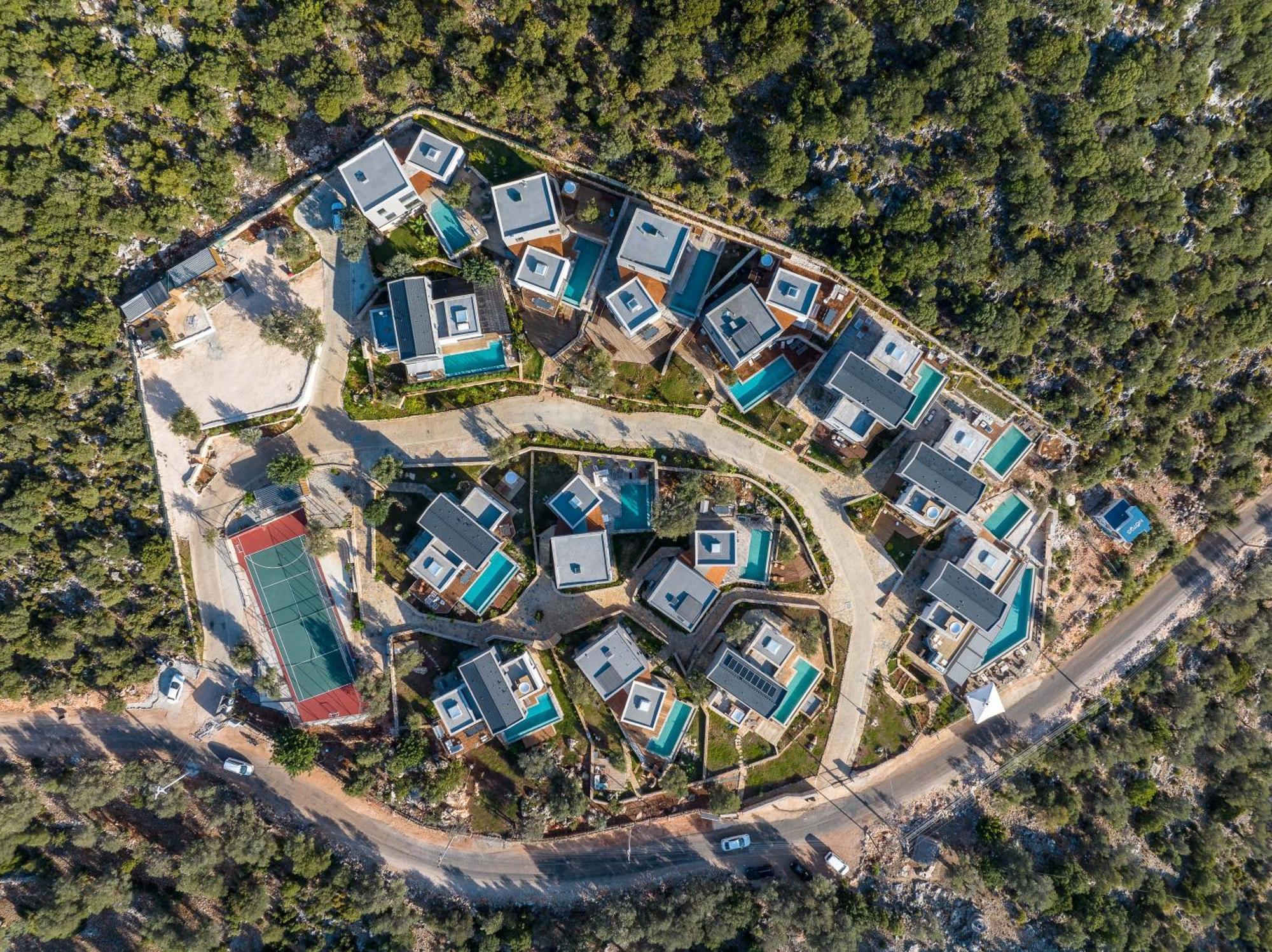 14 Premium Villas With Openair Restaurant&Tennis Court In Nature - Notos Club 카스 외부 사진